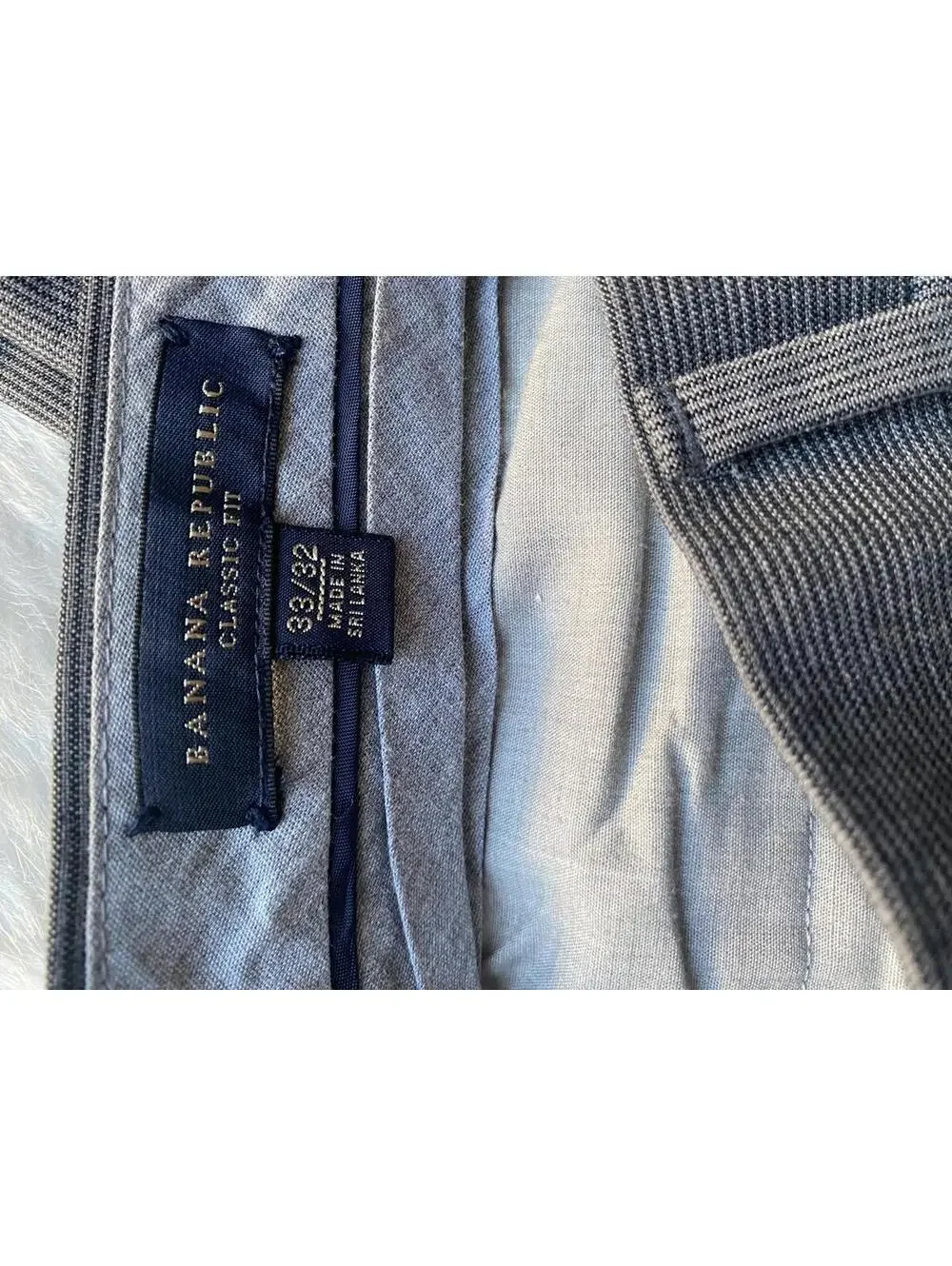 Banana Republic Classic Fit Men's Dress Pants 33x32 Gray